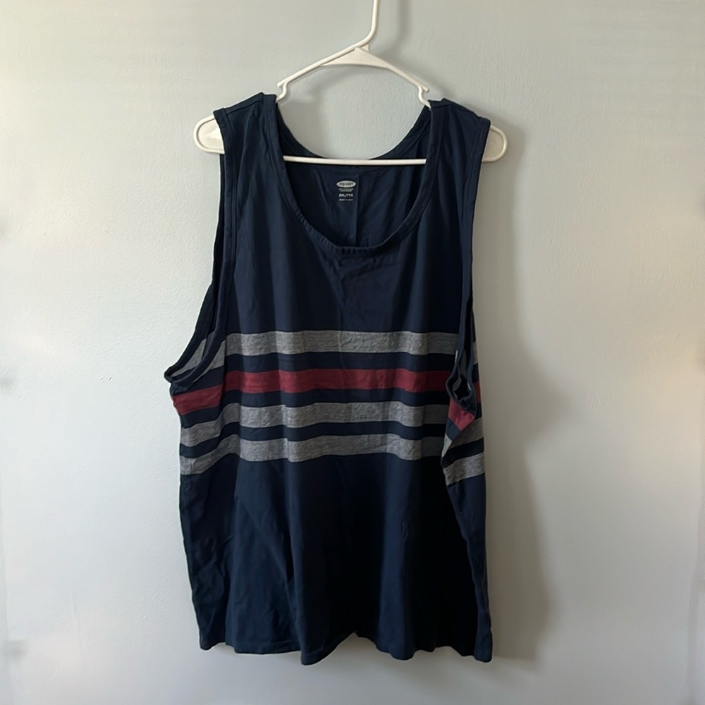 Old Navy Blue/Red/White Tank Top